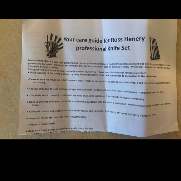 Ross Henery japanese style chef knife set - Picture 9 of 11